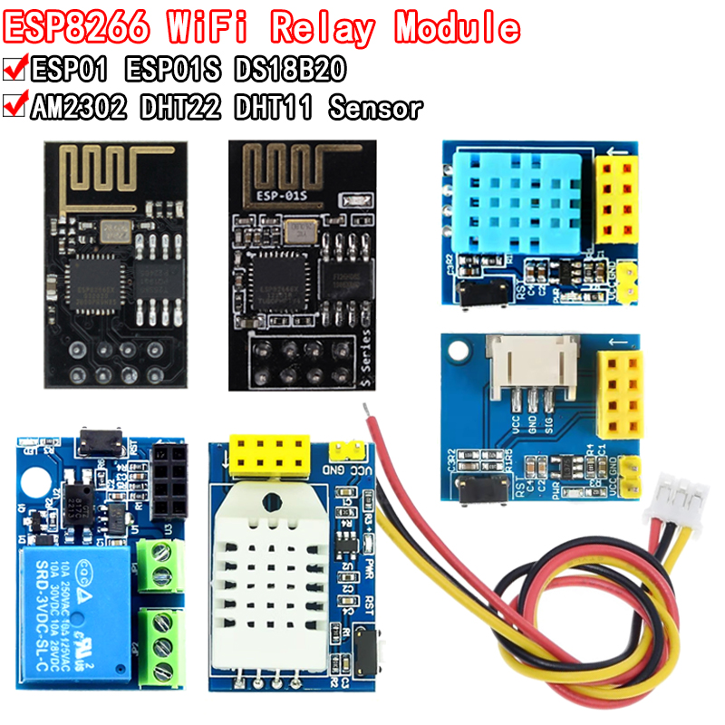 ESP8266 5V WiFi relay module D - Dht11 review and price