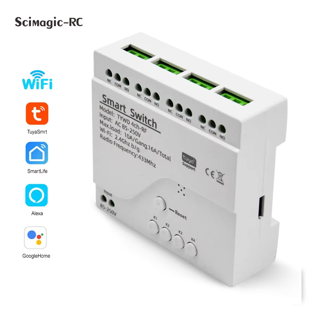 Smart Tuya Switch 4CH Relay Mo - Relay Module 4 Channel review and price
