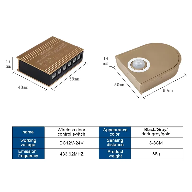 DC12V/24v Wireless Cabinet War - Pir Motion Sensor review and price