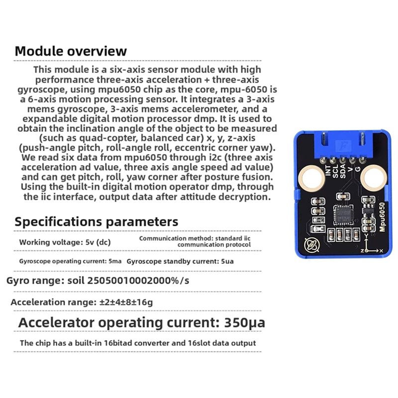[EYEL!NEW!】 MPU6050 Six Axis S - Mpu6050 review and price