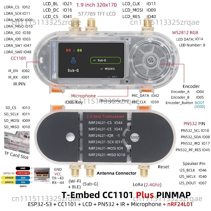 T-Embed CC1101 ESP32-S3 Develo - Nrf24L01 review and price