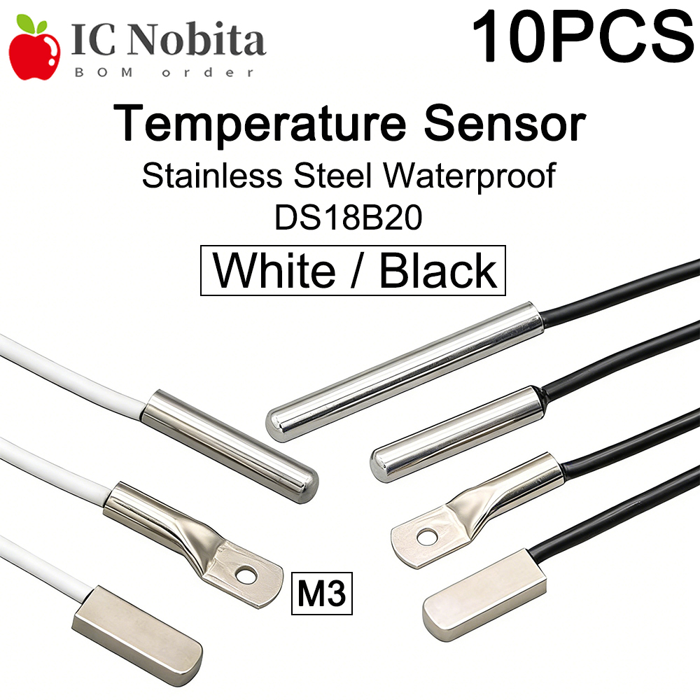 10PCS DS18B20 Stainless Steel  - Ds18B20 review and price