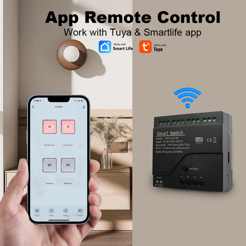 4CH Tuya Smart Wifi Switch Mod - Ir Remote Module review and price