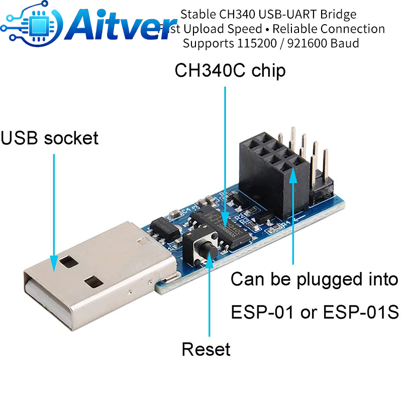 ESP01 Programmer Adapter USB t - Zigbee Cc2531 review and price