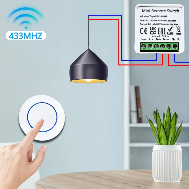 433HMz Wireless Light Switch 1 - Ir Remote Module review and price
