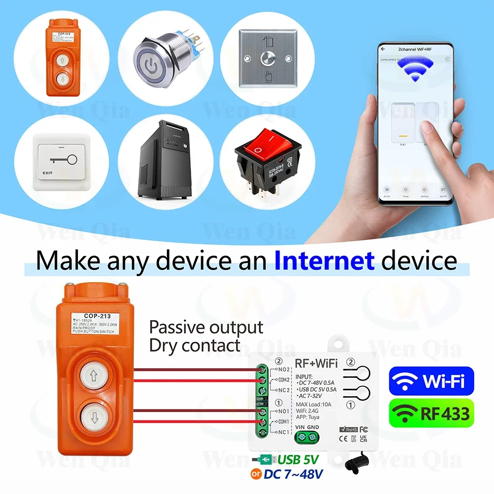 2CH Smart Light Switch Tuya,Wi - Ir Remote Module review and price
