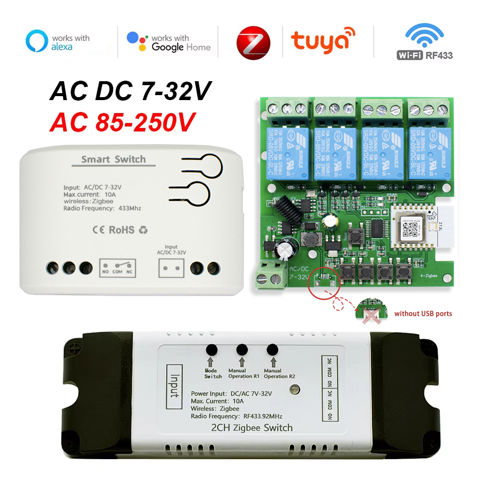 Tuya Zigbee Remote Control Sma - Relay Module 4 Channel review and price