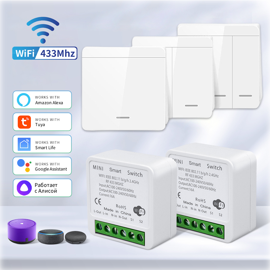 Wifi RF 433MHz Smart Switch Tu - Ir Remote Module review and price