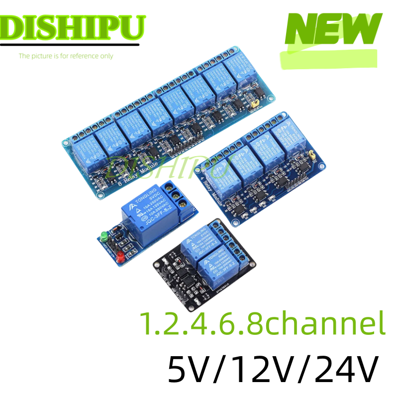 DC 5V 12V 24V 1 2 4 6 8 Channe - Relay Module 4 Channel review and price