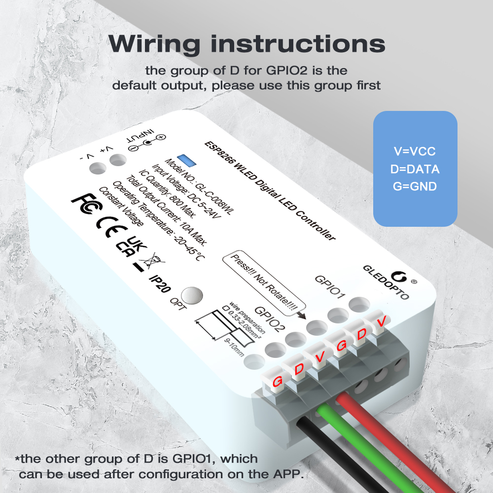 MJJC WLED Controller 5V 12V 24 - Ws2812B Strip 5V review and price