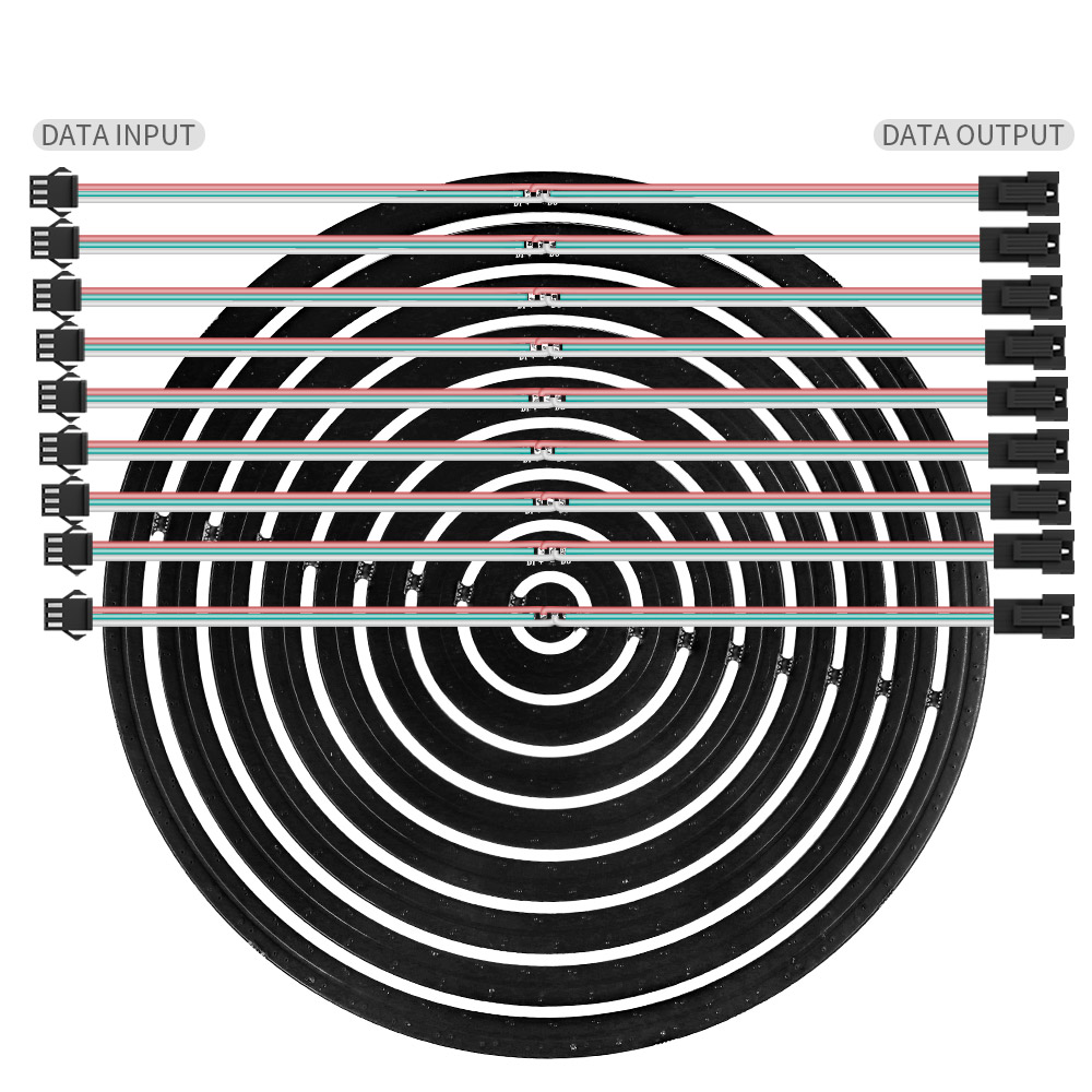 WS2812B RGBIC LED Ring Individ - Neopixel review and price