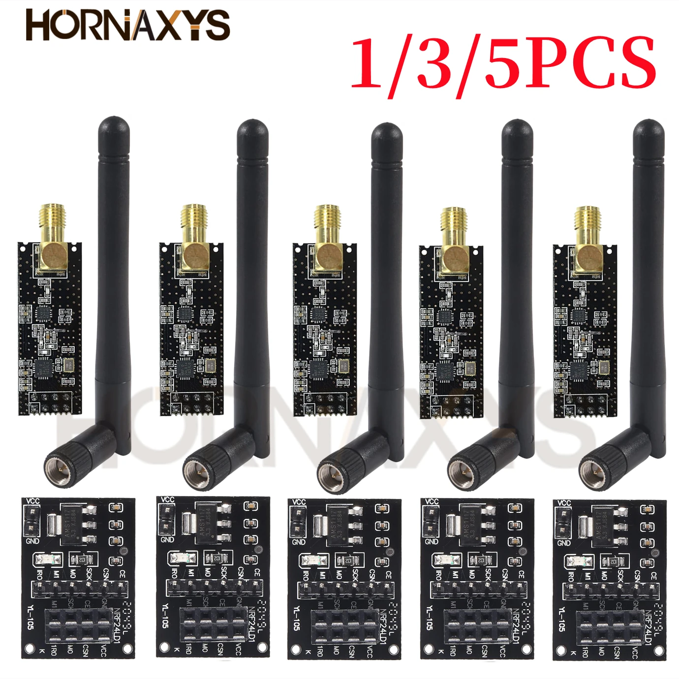 5 Uds NRF24L01 + PA + LNA Tran - Nrf24L01 review and price