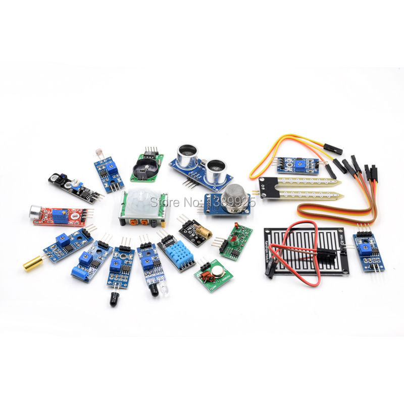 16 Kinds of Sensor Module Kit  - Ultrasonic Sensor Hc-Sr04 review and price