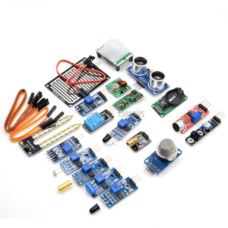 16 Kinds of Sensor Module Kit  - Ultrasonic Sensor Hc-Sr04 review and price
